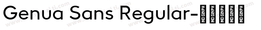 Genua Sans Regular字体转换